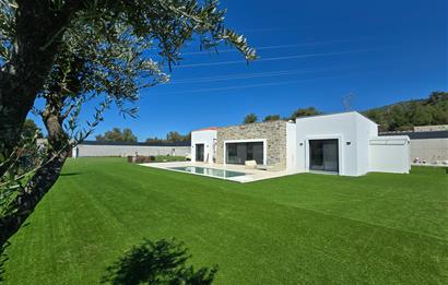 Bodrum Kızılağaç satılık tek kat lüks sıfır villa