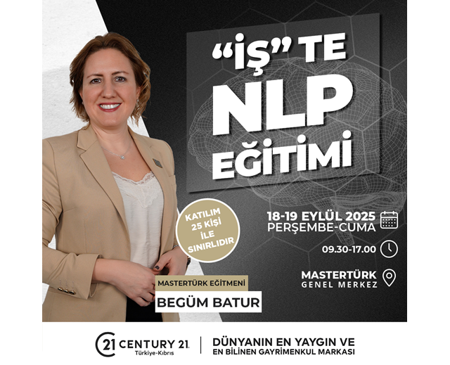 NLP EĞİTİMİ 18-19 EYLÜL 2025 - İSTANBUL