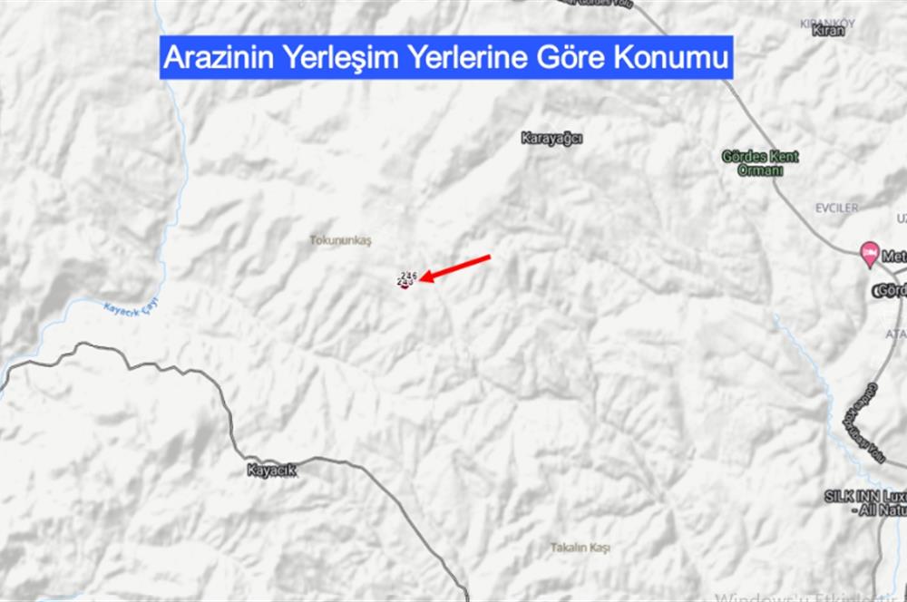 Manisa Çortak'ta Satılık 544 Dönüm Antep Fıstığı, Badem Bahçesi