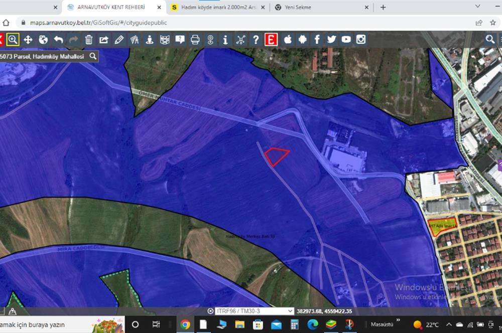 Hadımköy Hastane mahallesinde 2.000m2 imarlı arsa...