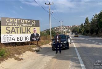 C21 cius; umurbey asfaltına cephe deniz manzaralı emsalsiz zeytinlik