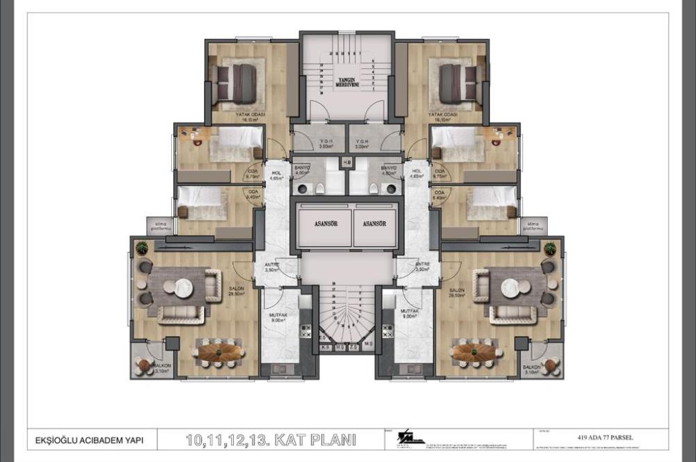 DENİZ VE ADALAR MANZARALI ÖNÜ KAPANMAZ SIFIR 3+1 DAİRE