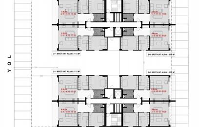 C21 NOVO'DAN KAYAPA ÇAMLIK'DA 103M2 NET 2+1 LÜKS DAİRELER