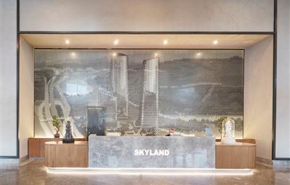 Skyland Satılık Ofis Yüksek Katta 87m2 Şerefiyeli Dekorasyonlu