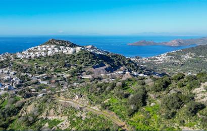 Bodrum Karakaya'da 7.5 Dönüm Full Deniz Manzaralı Satılık Arazi