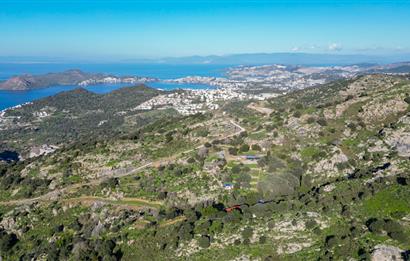 Bodrum Karakaya'da 7.5 Dönüm Full Deniz Manzaralı Satılık Arazi