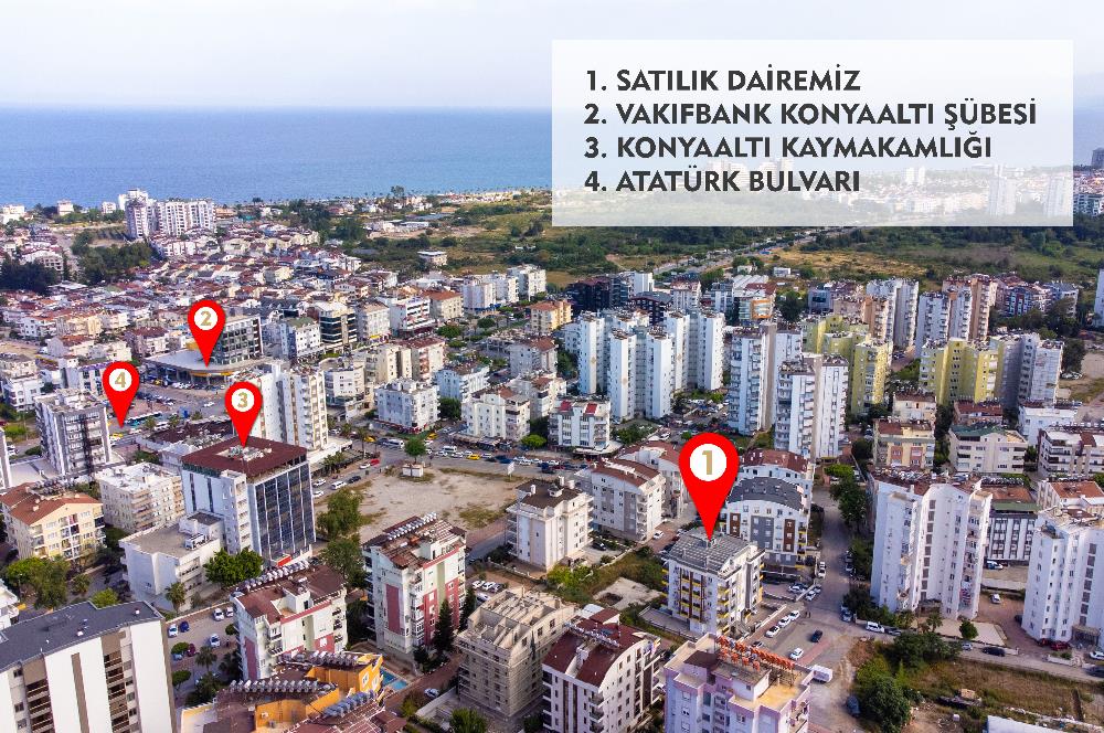 C21 HAN ANTALYA KONYAALTI ÖĞRETMENEVLERİ SATILIK 2+1 DAİRE