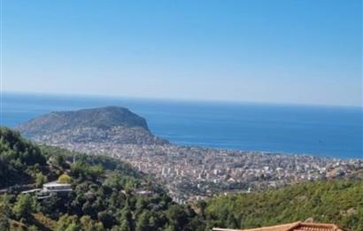 ALANYA TEPE MAH BÜYÜK BAHÇELİ DOĞA DENİZ ŞEHİR MANZARALI VİLLA