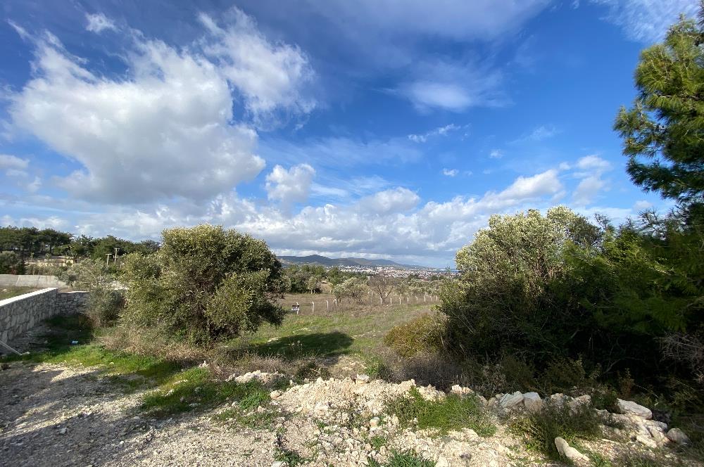 Urla Kekliktepe Mevkii Satılık Deniz Manzaralı Tarla