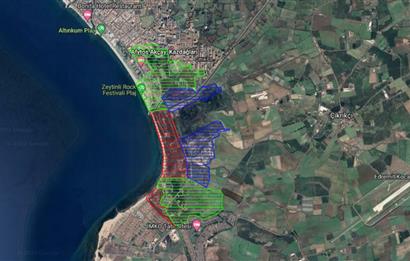 Burhaniye Çoruk'ta Satılık, Denize 300 mt Mesafede, 461 m² Arsa