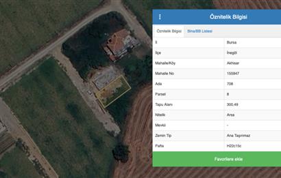 C21 NOVO'DAN BURSA İNEGÖL AKHİSAR'DA 300M2 VİLLA İMARLI ARSA