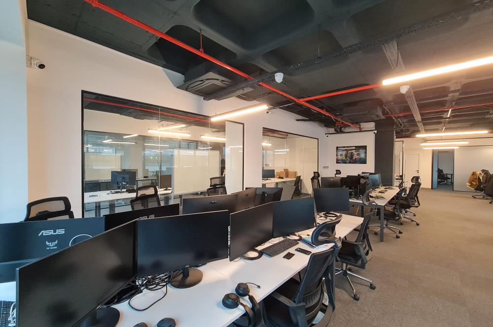 Portavadi Kiralık Ofis 400m2 Dekorasyonlu Taşınmaya Hazır