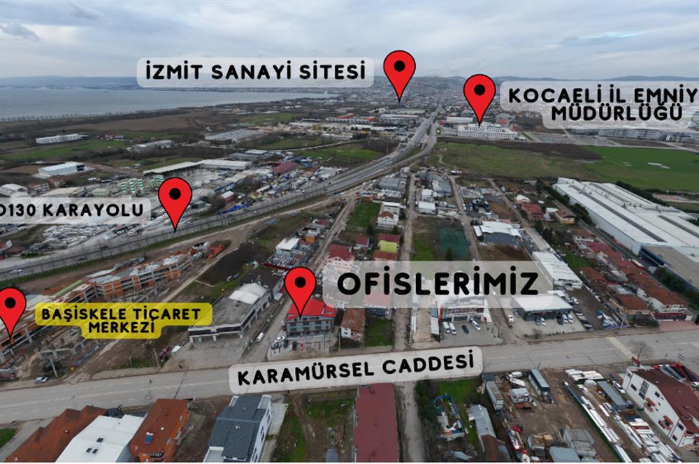 Başiskele Cadde Üzeri 390 M2 Dubleks Kiralık Cam Ofis