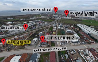 Başiskele Cadde Üzeri 390 M2 Dubleks Kiralık Cam Ofis