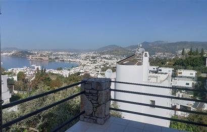 Bodrum-Kumbahçe deniz manzaralı kiralık dubleks villa