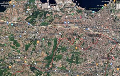 Kocaeli Gölcük Saraylı 1.504m2 %30 Konut İmarlı Satılık Arsa