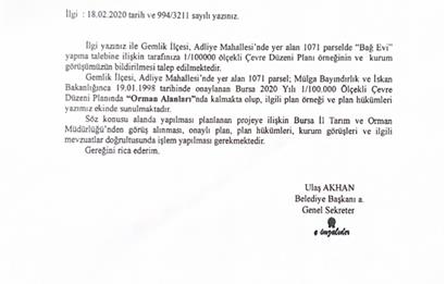 C21 Cius; Gemlik Adliye Köyünde Deniz Manzaralı Fırsat Arazi