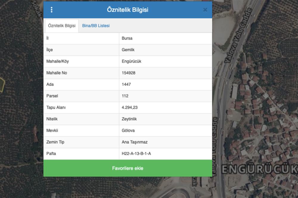 C21 NOVO'DAN BURSA GEMLİK ENGÜRÜCÜK'TE 2.862m2 ZEYTİNLİK