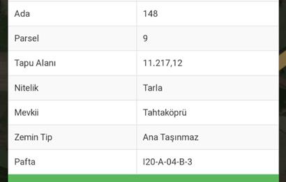 CENTURY21 BAL'DAN SUSURLUK KARAPÜRÇEK'DE SATILIK 11.217 M2 TARLA