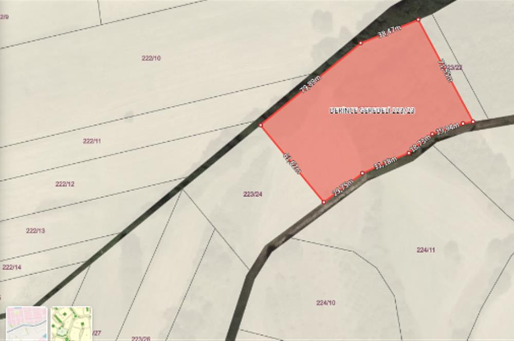 Kocaeli Derince Geredeli Doğayla iç içe 7.488m2 Satılık %5 imarlı Arazi