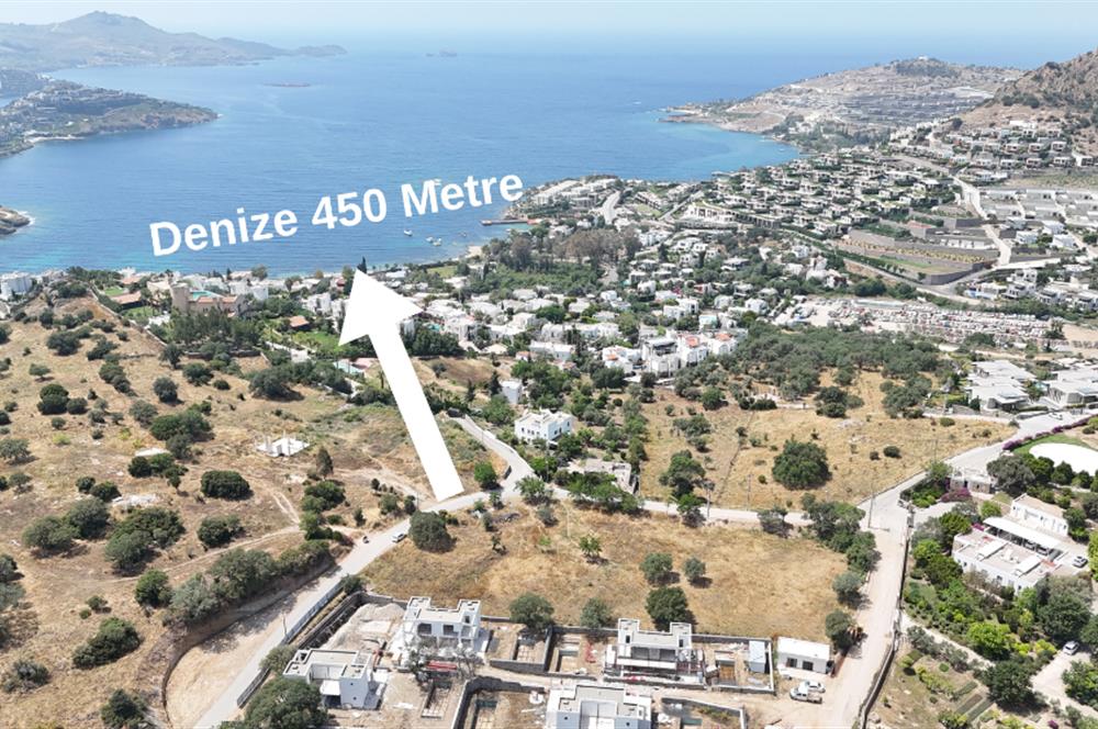 Yalıkavak Gökçebel'de  Denize 450 m Mesafede Satılık Konut İmarlı Arsa