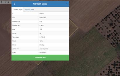 BİLECİK GÖLPAZARI SATILIK TARLA