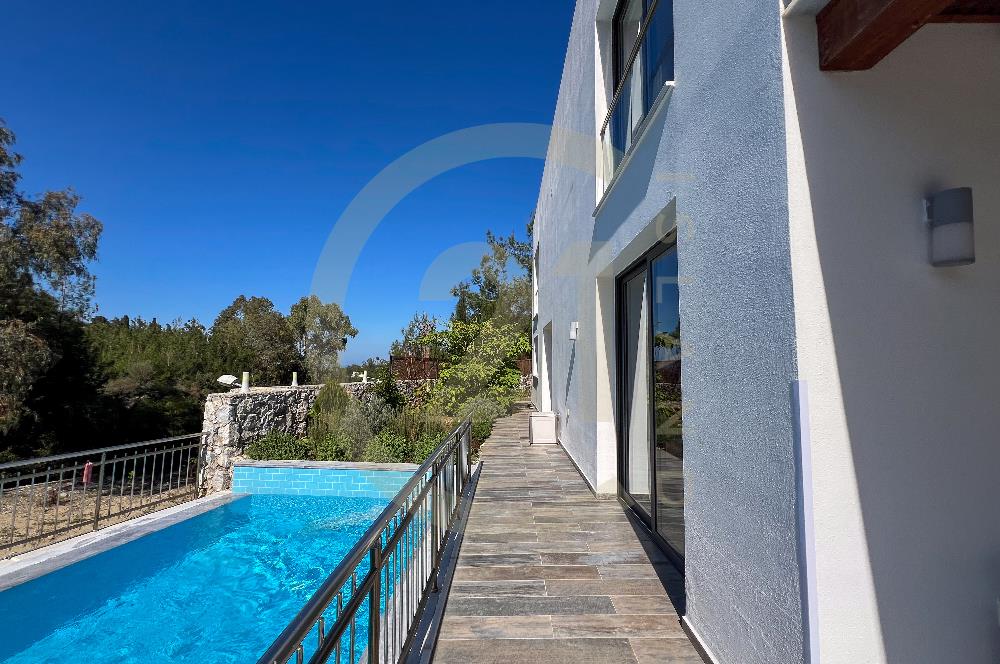 For sale LUXURY NEW READY TO MOVE IN modern 4+2 detached villa with a private pool. Bellapais. Kyrenia. SOLE AGENT