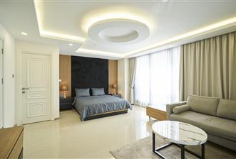 Girne merkezinde satılık modern ve lux 3+1 penthouse, özel havuzlu, özel çatı terası