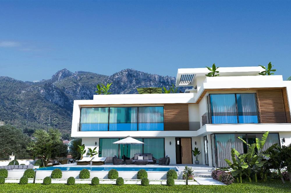 Satılık 4 +1 lüks villa. Çatalköy, Girne