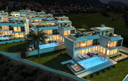 Satılık 4 +1 lüks villa. Çatalköy, Girne