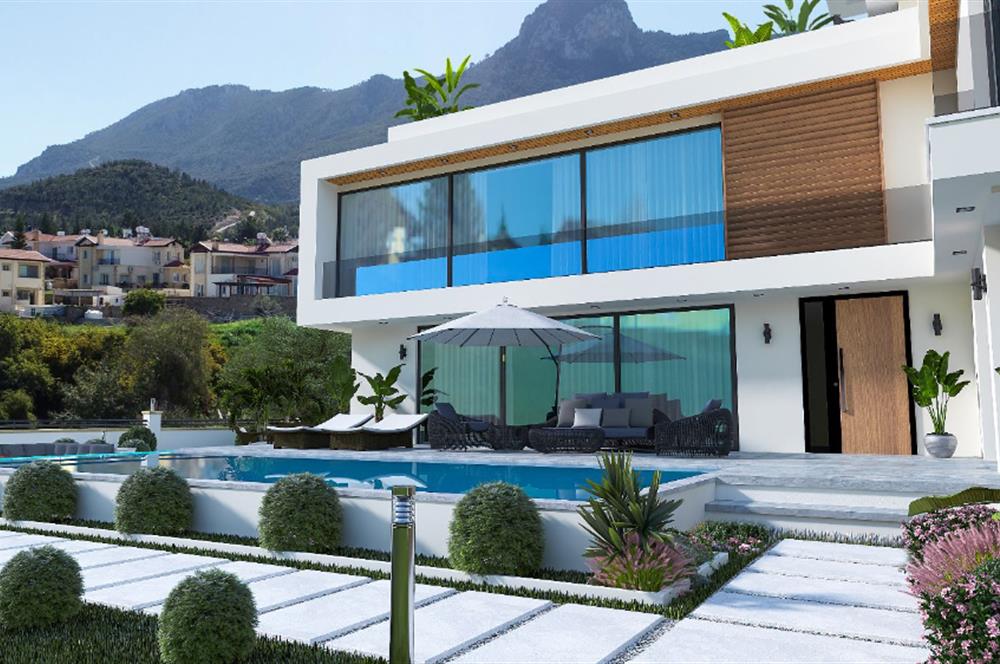 Satılık 4 +1 lüks villa. Çatalköy, Girne