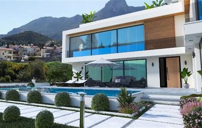 Satılık 4 +1 lüks villa. Çatalköy, Girne