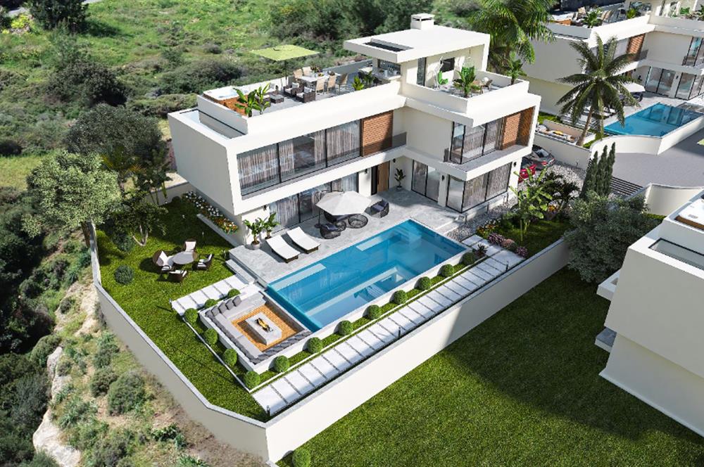 Satılık 4 +1 lüks villa. Çatalköy, Girne