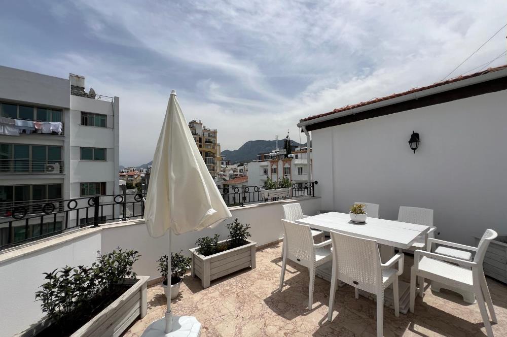 3+1 luxury penthouse For sale fully furnished. Kyrenia city center