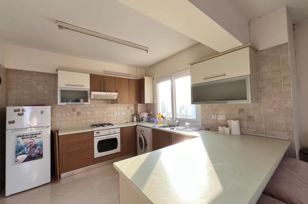 Kiralık 2+1 daire Girne merkez deniz manzaralı