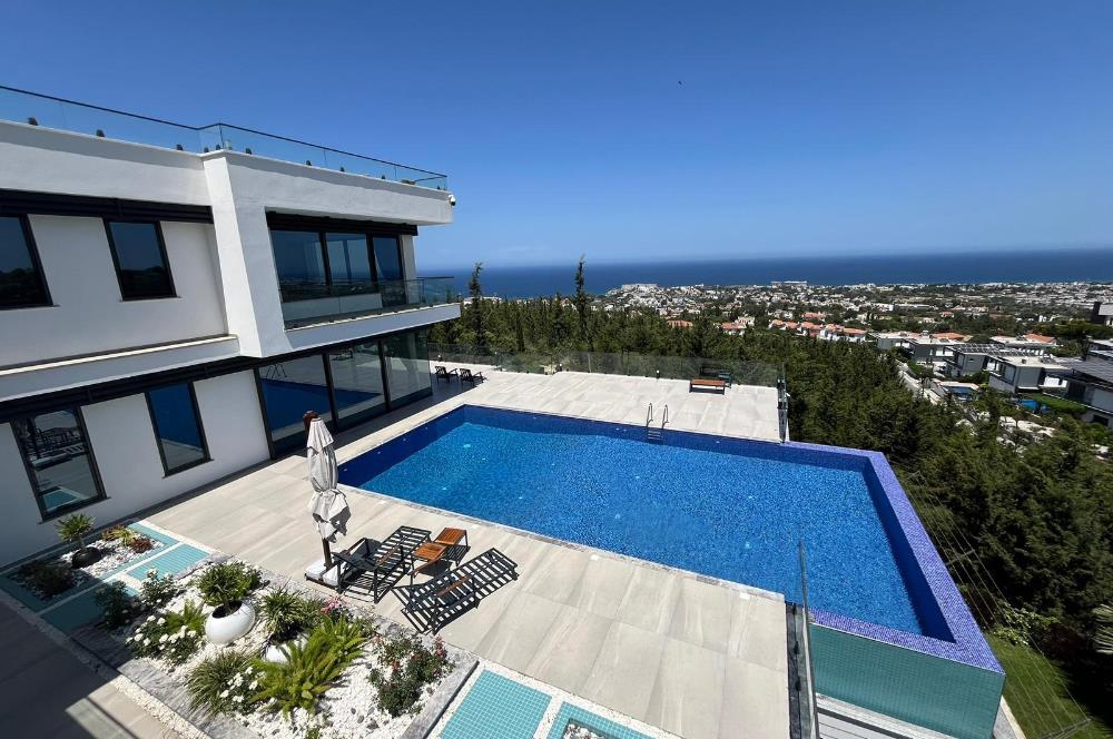 Luxury 6 bedroom villa for sale in Edremit, Kyrenia with amazing sea & mountain view