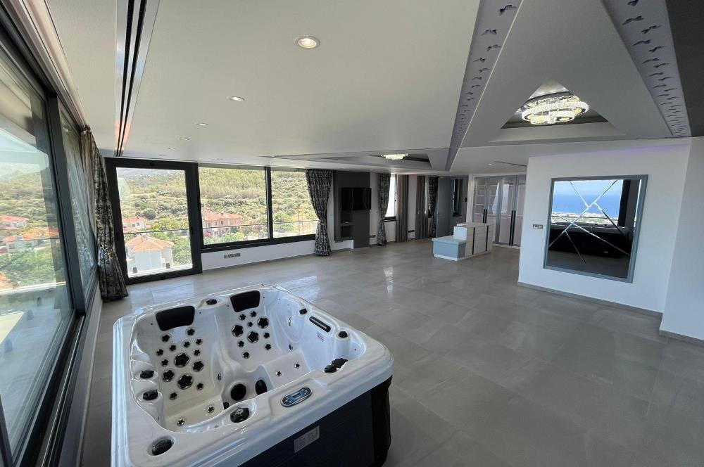 Luxury 6 bedroom villa for sale in Edremit, Kyrenia with amazing sea & mountain view