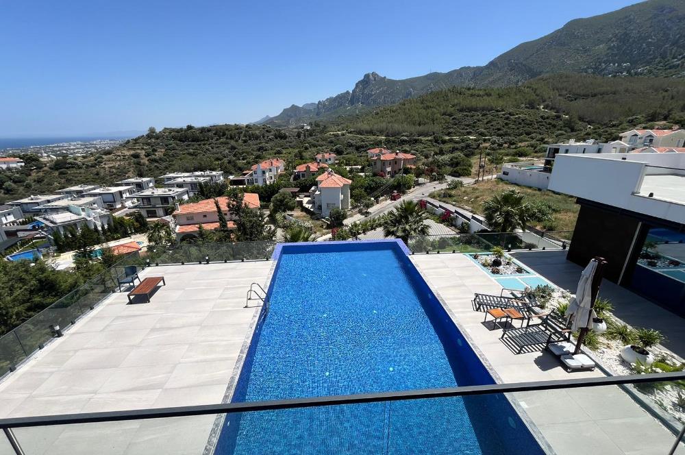 Luxury 6 bedroom villa for sale in Edremit, Kyrenia with amazing sea & mountain view