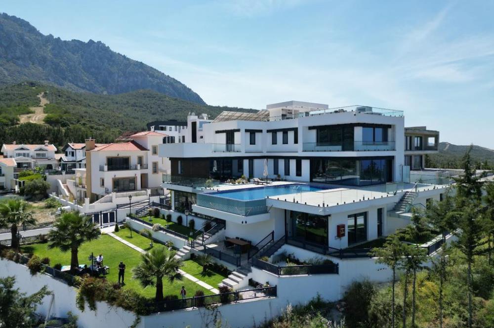 Luxury 6 bedroom villa for sale in Edremit, Kyrenia with amazing sea & mountain view