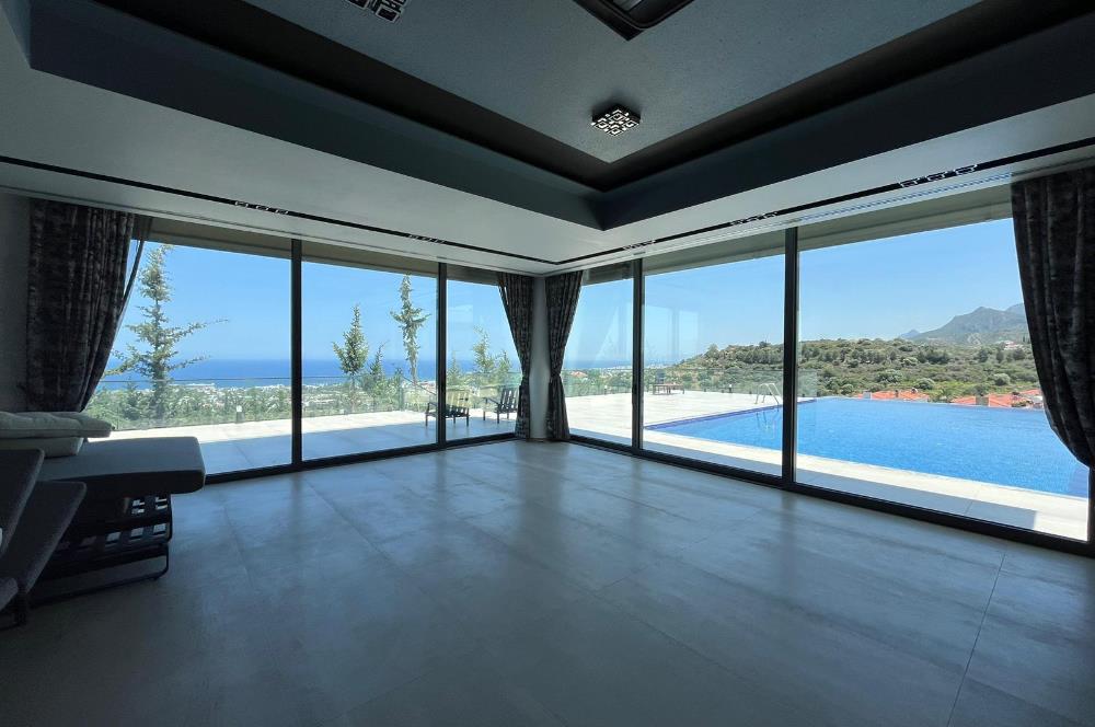 Luxury 6 bedroom villa for sale in Edremit, Kyrenia with amazing sea & mountain view