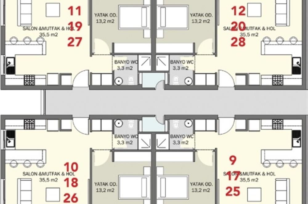 Güzelyurt Kalkanlı 1+1 Kiralık daire Sitenin Yetkilisinden