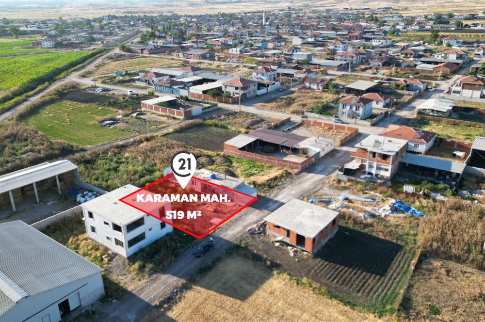 C21 BAL 'dan Karaman Köyde 519 m2 Arsa İçinde Mustakil Köy Evi