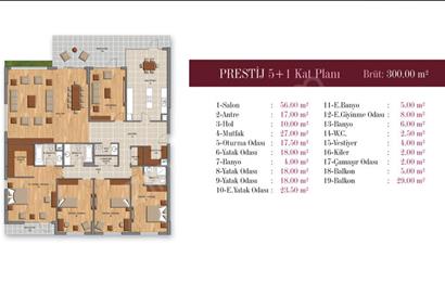 İNCEK PRESTİJ KONUTLARI'NDA SATILIK 5+1 DAİRE