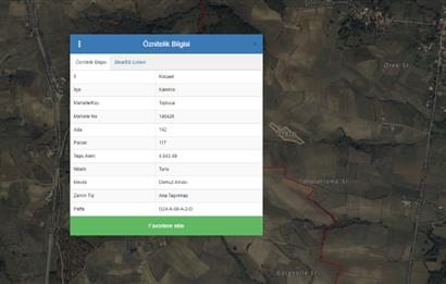 Kocaeli Kandıra Topluca OGSB Yakını Satılık Arazi