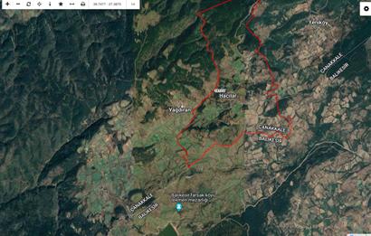 İMARLI ARSA ÇANAKKALE YENİCE HACILAR KÖYÜ YOLA CEPHELİ