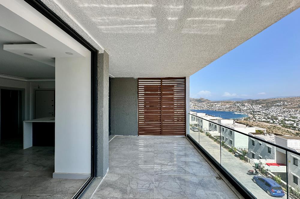 Bodrum Gündoğan Bölgesinde Satılık 2+1 Deniz Manzaralı Daire