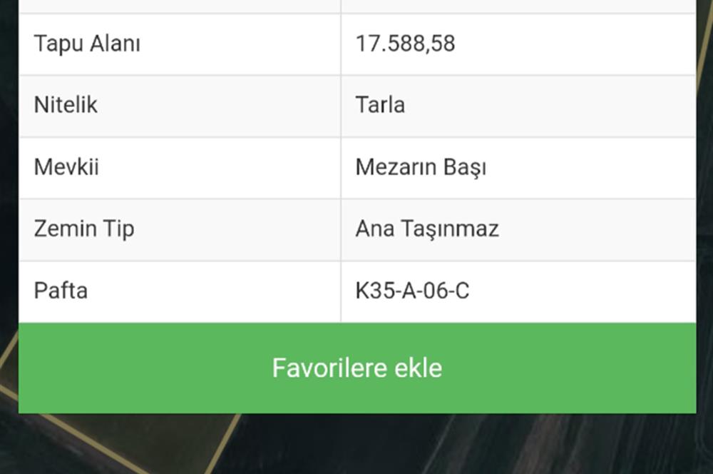 Kayseri Kocasinan Boyacı'da Satılık 17.588 M2 Tarla 