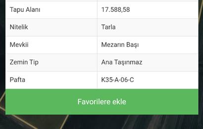 Kayseri Kocasinan Boyacı'da Satılık 17.588 M2 Tarla 