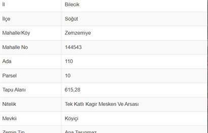 CENTURY 21 VİZYON'DAN ZEMZEMİYE'DE SATILIK EŞYALI EV VE ARSASI