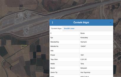 C21 NOVO'DAN KARACABEY HARMANLI'DA 2.241 M2 SATILIK ARAZİ